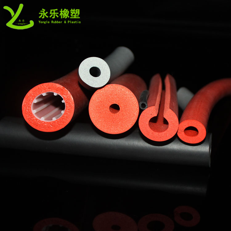 發(fā)泡硅膠管，擠出發(fā)泡硅膠管，耐高溫發(fā)泡硅膠管
