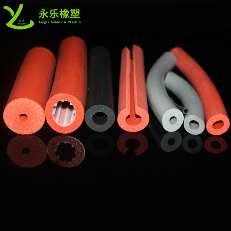 發(fā)泡硅膠管，擠出發(fā)泡硅膠管，耐高溫發(fā)泡硅膠管