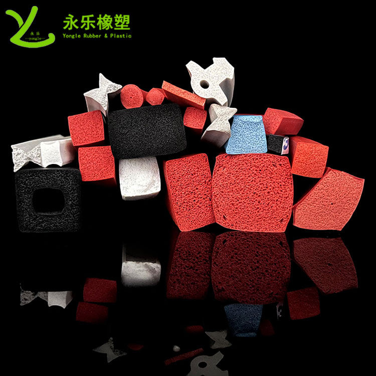 擠出發(fā)泡硅膠條，防水發(fā)泡硅膠條，耐高溫發(fā)泡硅膠條