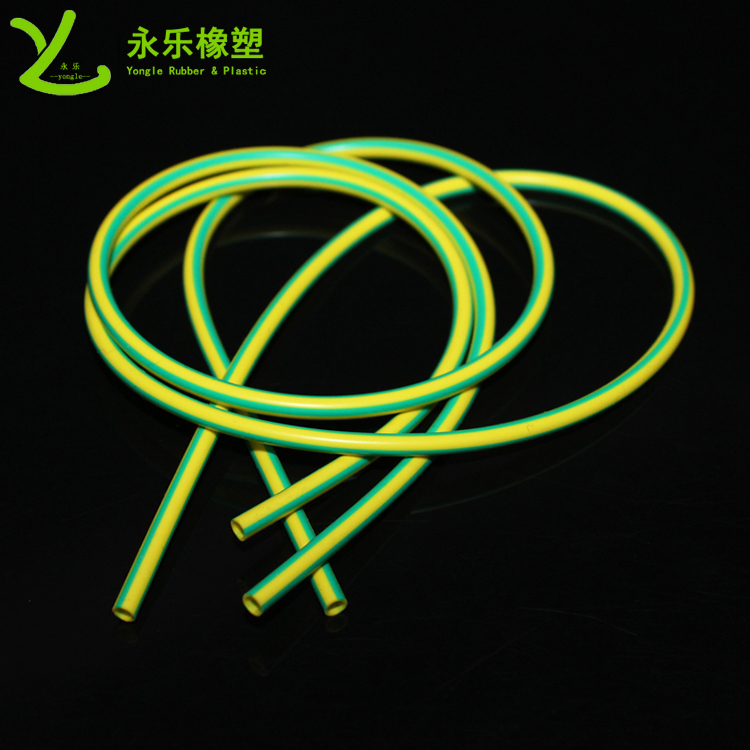 阻燃硅膠管，雙色阻燃硅膠管，黃綠絕緣硅膠管