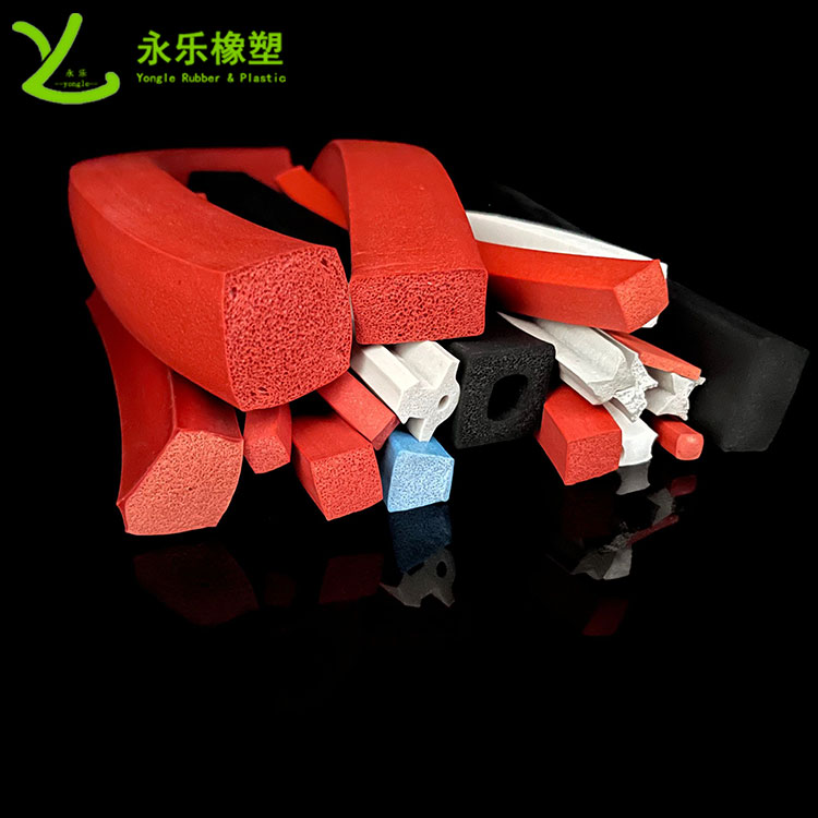 擠出發(fā)泡硅膠條，防水發(fā)泡硅膠條，耐高溫發(fā)泡硅膠條