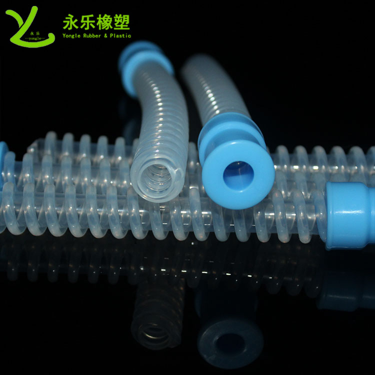 呼吸機(jī)硅膠波紋管，醫(yī)用硅膠波紋管，無(wú)氣味硅膠波紋管